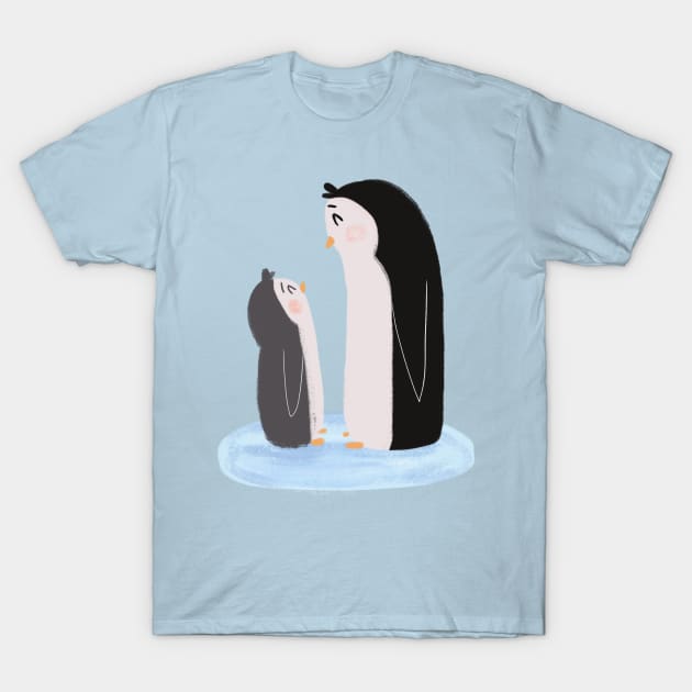 Penguin Pair T-Shirt by Dogwoodfinch